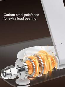 Rotatable Dual Folding Device Stand – Fully Adjustable Foldable Desktop Holder Cradle Dock | Versatile Tablet & Phone Stand With Thick, Stable Base | Foldable Design For Home & Office Use | Compatible With Tablets (Including IPad Series), Phones, And Switch | Practical Desk Accessory For Easy Viewing & Stable Placement - màu đen - Xem 4