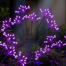 Outdoor Waterproof Solar Firecracker Lights, Solar Firework Lights, Weeping Willow Lights, LED Dandelion Starry Fairy Lights, Garden Atmosphere Decor, Suitable For Yard, Path, Patio, Flower Bed, Camping, Party Decoration