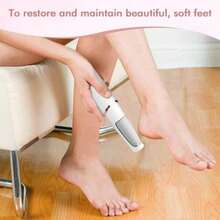 Foot File And Callus Removeressional Pedicure Tools  Dry Call Dead Cracked  Skin Equped Wit 2 Grinding Ea And 1 Cleaning - 白色 - 查看 3