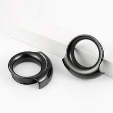 2pcs 316L Stainless Steel Semi-Circle Ear Plugs, Ear Gauges, Earrings, Piercing Jewelry, Low Allergy, Unisex - Multicolor - View 16