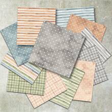 36 Sheets 6inch (Colorful Striped Plaid Polka Dot) Scrapbooking Paper, Suitable For Bullet Journals, Collages, Greeting Cards, Backgrounds, And Crafts - Multicolor - View 5