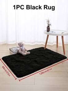 1pc Rug, Area Rug, Living Room Rug, Bedroom Rug, Room Decor, Solid Color Soft Modern Indoor Large Shaggy Rug For Bedroom Living Room Dorm Room, Fall Decor, New Year Winter Warm Decor, Halloween Gifts, Bedroom Decor, Christmas Decoration, Home Decorative Non-Slip Plush Fluffy Area Rugs Girl Pink Comfy Floor Carpet - 彩色 - 查看 11