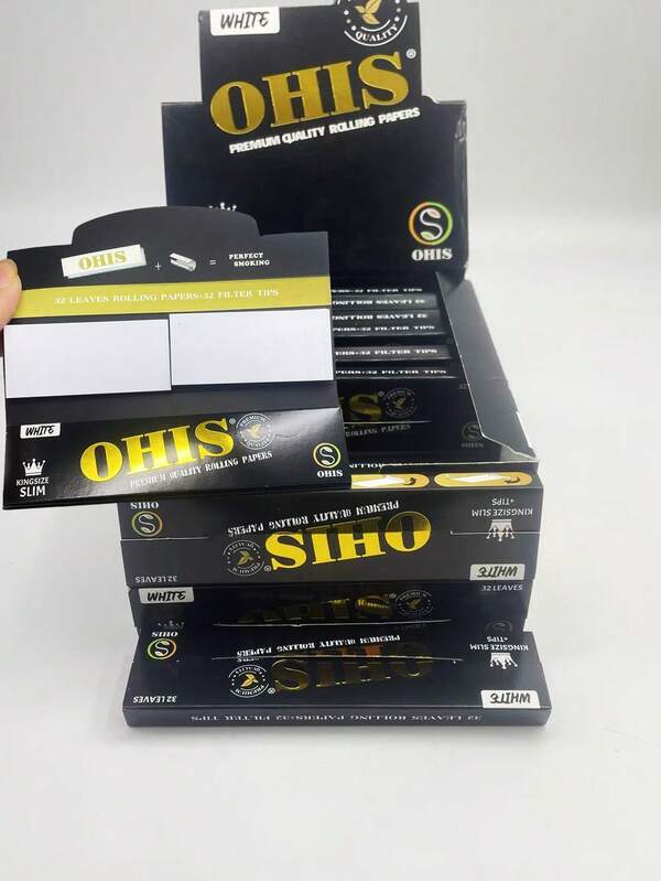 1/3/5/8 Packs Of 32 110mm Extra Large Unbleached Cigarette Papers - Ultra-Thin Slow Burning Cigarette Papers, Smoking Accessories, Smoking Supplies For Smokers, Friends, Family