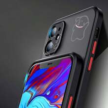 Una funda de teléfono mate con un diseño de caricatura de perro lindo, adecuada para 16, 15 Pro, 14 Plus, 13, 12, 11, 11 Pro, 12 Pro, 13 Pro, 14 Pro, 15 Pro y 16 Pro.Esta funda protectora de silicona de alta calidad ofrece - Colores mixtos - Ver 6