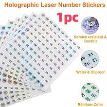 1-200 Etichette adesive numeriche per smalto per unghie, gel colorato, vernice, strumento per manicure, classificazione per ufficio