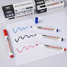 5/10/20/30 Stück löschbare Whiteboard Marker, erhältlich in Rot/Blau/Schwarz, geeignet für Vorlesungen und Schreiben, Lehrer Marker, Schul-Grundausstattung