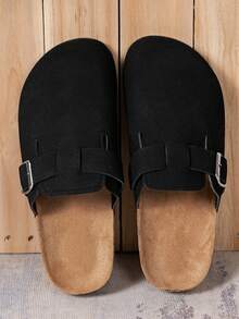 Men's Casual Slip-On Sandals - Retro Fashion Flat Indoor/Outdoor Slippers With Adjustable Strap, Non-Slip Design, Comfortable For All Seasons, Sturdy Construction, Available In Thermal Lined Autumn/Winter Version And Non-Lined All-Season Version