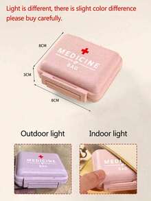 Hộp đựng thuốc mini 6 ngăn di động, Hộp đựng thuốc nhỏ 6 ngăn, Hộp đựng thuốc nhỏ màu hồng có chữ 'medicine', Hộp đựng 6 ngày một tuần, Hộp đựng thuốc du lịch ban đầu, Hộp đựng thuốc di động 6 ngăn, Hộp đựng thuốc hàng ngày để đựng vitamin, Hộp đựng thuốc nhỏ để bỏ túi, Hộp đựng thuốc có chữ cái ID, Hoa tai, Nhẫn, Hộp đựng đồ trang sức, Vật dụng thiết yếu cho gia đình, Vật dụng thiết yếu cho du lịch - Hồng - Xem 10