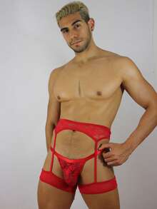Men Sexy Underwear - Red - View 2