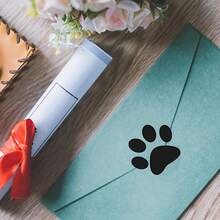 500-Pack Clear Paw Prints - Strong Self-Adhesive Pet Stickers, No-Mess Removal, For Dog & Cat Decor, Birthday Parties, Gift Tags, Business Labels - (1 Roll Of 500), Pet Accessories, Party Decorations, Playful Design, Durable Stickers, Adhesive Decals, Party Planners