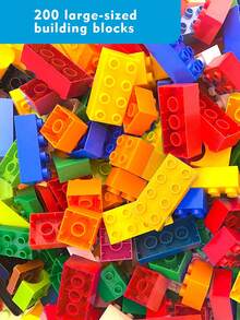 500pcs Large Particle Changeable Creative Building Blocks Toy Set, Develops Children's Thinking And Creativity