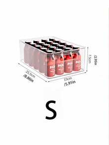 1pc Transparent Desktop Storage Display Box, Suitable For Storing Student Stationery, Snacks, Fruits, Toys, Cosmetics, Beauty Tools, Books, And Other Small Items In Home, Living Room, Kitchen, Cabinet, Drawer-Style Rectangular Multi-Purpose Storage Box