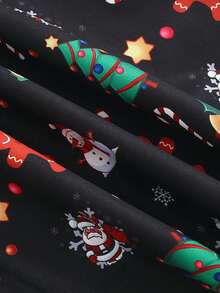 2pcs Christmas Element Print Long Sleeve Gentleman Jacket And Pants Set For Young Boys, Suitable For Holidays, Parties, And Performance Programs - Multicolor - View 9