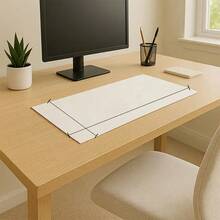 1 peça de tapete de mesa com proteção para os olhos, tapete de escritório, mouse pad grande, papel mata-borrão de couro sintético antiderrapante, mesa de laptop, tapete de mesa para maquiagem com unhas, tapete de mesa de centro, tapete de penteadeira, toalha de mesa extra grande, bloco de escrita à prova d'água para escritório e casa, à prova d'água, à prova de óleo, resistente ao desgaste, tapete de mesa de jantar sem necessidade de lavagem, adequado para uma variedade de mesas