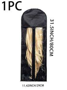 Extra Long Hair Extension Holder & Wig Storage Bag – Waterproof Hanging Organizer With Hook For Hairpiece Storage, Styling & Travel Use - Multicolor - View 8