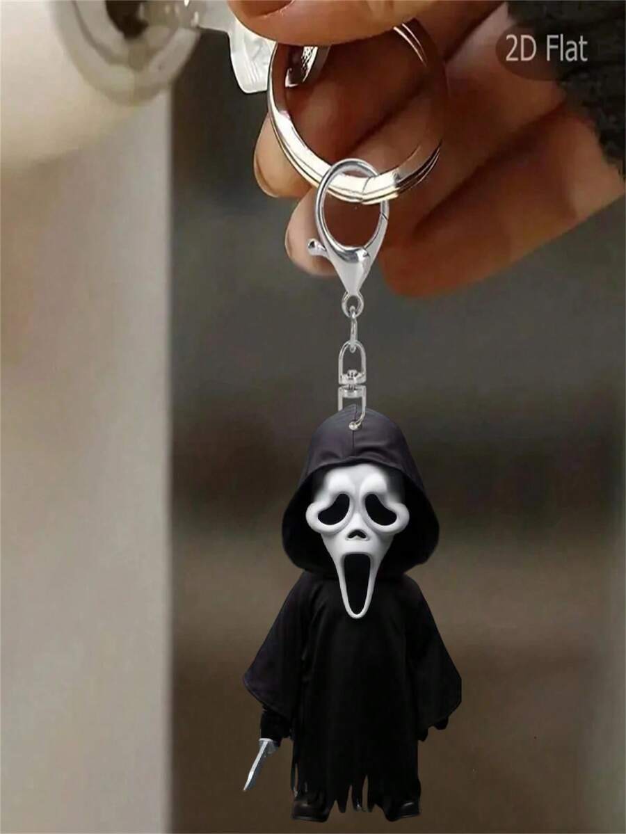 Halloween 2D Acrylic Backpack Keychain - Cute Cartoon Accessory, Suitable For Backpacks, Bags, Car Keychains And Daily Use, Pet Commemorative Pendant, The Best Choice For Couples' Gifts, The Perfect Gift For Family And Friends, Party Supplies