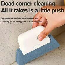 1pc Gray Window Gap Cleaning Brush, For Window Gap, Track, Corner And Bar Cleaning, Home Decor, Party & Christmas Storage