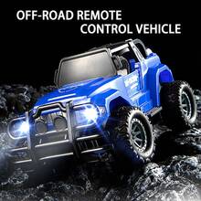 1/16 Scale Remote Control Off-Road Vehicle, Rechargeable Racing Car With LED Lights, 4-Way Toy Monster Truck - Multicolor - View 2