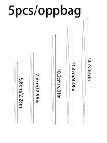 21Pcs/7Pcs Metal Open Beading Needles Set - 7 Assorted Sizes, Folding Seed Bead Needles For Jewelry Making With Storage Container - Multicolor - View 11