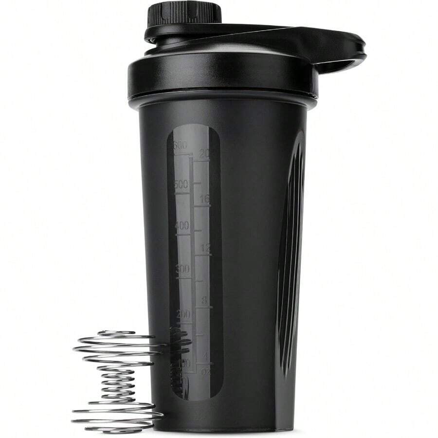 Shaker Bottles Protein Mixes - 28 Oz Blue Protein Shaker With Wire Whisk Ball - 黑色 - 查看 1