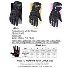 MJMOTO Motorcycle Gloves Windproof Waterproof Moto Men Motorbike Riding Gloves Touch Screen Moto Motocross Gloves Winter