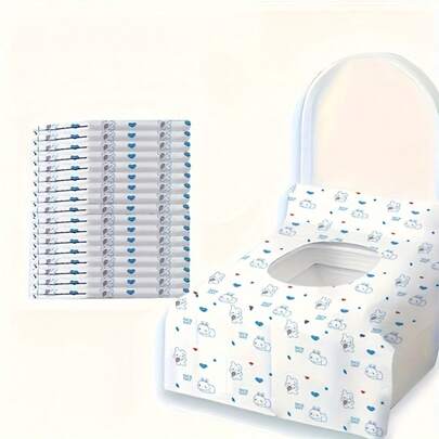 40/20/10pcs Upgraded Extra-Long & Large Disposable Toilet Seat Covers, Ideal For Travel, Keeps Toilet Seats Clean, Perfect For Hotels And Public Restrooms, Highly Portable And Easy To Carry