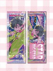 1pc[Super Popular Game/Anime Character Double Flash Badge, Pendant Keychain, Holographic Card]Unique Reverse Design, New Collection Favorite! Reverse Holographic Ticket, Dazzling Brilliance, Instantly Eye-Catching, Exquisite Pattern, Perfectly Recreates Classic Anime Characters, Suitable For Collection, Decoration Or Gifting Friends, Satisfies Multiple Needs - Multicolor - View 8