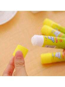 1/3/6/8pcs PVA High Viscosity Solid Glue Sticks, Adhesive, Suitable For Office And Student DIY Stationery, Home Office Glue Sticks, For DIY Art Paper, Cards, Photos, Stationery, Strengthen Family Bonding, White Back To School Supplies, Back To School Essential, Office Supplies, Craft Class, Learning, Extracurricular Activities, School Supplies (Random Color & Style)