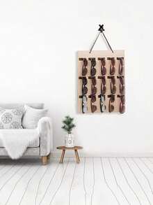 1pc/2pcs Sunglasses Storage Organizer Behind The Door, Wall Mounted Felt Glasses Storage Bag, Hanging Closet Eyeglasses Storage Holder, Eyewear Display Rack(Two Colors To Choose From)