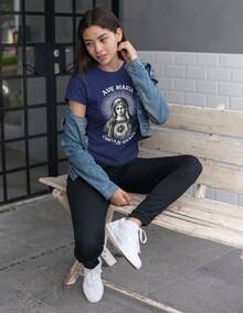 Our Lady Shirt 100% Cotton New Full - 藏蓝色 - 查看 3