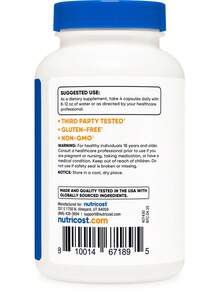 Nutricost Magnesium Citrate 420mg, 120 Veggie Capsules - 30 Servings, Gluten Free, Non-GMO Supplement | Magnesium Citrate, Mineral Supplement, High Absorption, Non-GMO, Gluten Free, Lab Tested, Premium Quality - 其他 - 查看 4