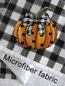 2 Pcs Halloween Vintage Pumpkin Ghost Bathroom Hand Towels Spider Web Bat Witch Hat Black Cat Farmhouse Dining Room Decor Kitchen Towels - Black - View 8