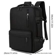 1pc Unisex Large Capacity Expandable Travel Backpack, Outdoor Beach Bag, Student Bag, Dual Compartment Waterproof Durable Backpack With Multiple Pockets, Suitable For Travel, Commuting, Shopping, Beach, Gift For Friends And Family Large Capacity Bag