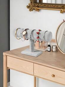 1pc Necklace Storage Box, Necklace Display Storage Tray, Flannel Jewelry Tray Ring Rack, Suitable For Necklaces, Pendants And Other Display Trays, Suitable For Girls Display Box Storage Necessities. - Multicolor - View 9