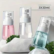 1pc Mini Hair Refresher Sprayer - Ultra-Fine Mist 360-Degree Stylist Sprayers With Perfume Atomizer Pump , 60ml And 30ml Capacities, Refillable Clear Containers, Compact And Portable - Multicolor - View 16