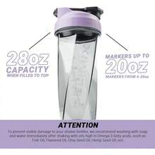 HELIMIX 2.0 Vortex Blender Shaker Bottle Holds Upto 28oz |   No Blending Ball Or Whisk |   USA Made |   Portable Pre Workout Whey Protein Drink Shaker Cup |   Mixes Cocktails Smoothies Shakes |   Top Rack - 紫丁香 - 查看 5