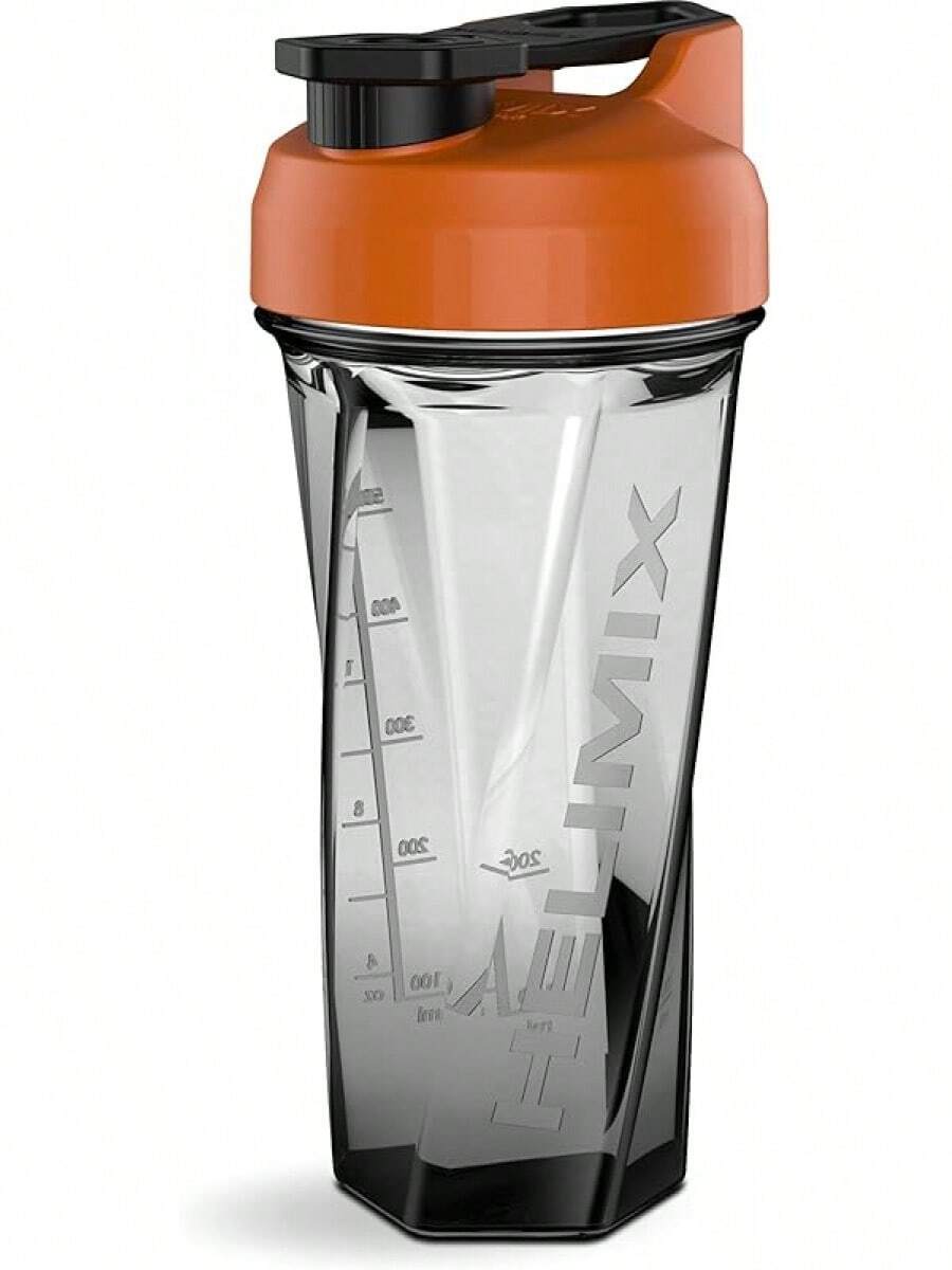 HELIMIX 2.0 Vortex Blender Shaker Bottle Holds Upto 28oz | No Blending Ball Or Whisk | USA Made | Portable Pre Workout Whey Protein Drink Shaker Cup | Mixes Cocktails Smoothies Shakes | Top Rack - 橘色 - 查看 1