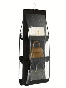 1pc, 8 túi treo túi xách tổ chức kệ treo trong suốt túi lưu trữ bộ sưu tập túi ví túi tủ quần áo tủ quần áo tiết kiệm không gian tổ chức - Nhiều màu - Xem 14