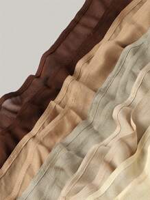 1 pieza Hiyab de viscosa modal sólido, pañuelo ligero y transpirable de moda, con acabado de puntada doble, artesanía refinada, pañuelo para mujer, adecuado para todas las estaciones