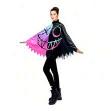 1pc Halloween Costume Accessories, Neon Joker Cloak, COSPLAY Party Decor Outfit