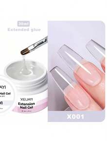 XEIJAYI 1pc Solid Builder Gel For Nails, Extension Hard Nail Gel, Non-Sticky Hand Nail Sculpture Gel, Acrylic Extend Nail Gel For Nail Art - 彩色 - 查看 15