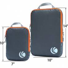 Compression Packing Cubes 3 Set Compressible Packing Cubes Travel Organizer Expandable Travel Essentials For CarryOn Luggage Suitcase And Backpack Grey