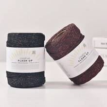 60m 3mm Metallic Gold Tinsel Thread, Shiny DIY Crochet Cord For Bags, Crafts, Multi-Color Options - Suitable For Crochet Bags, Handicrafts - Multicolor - View 2