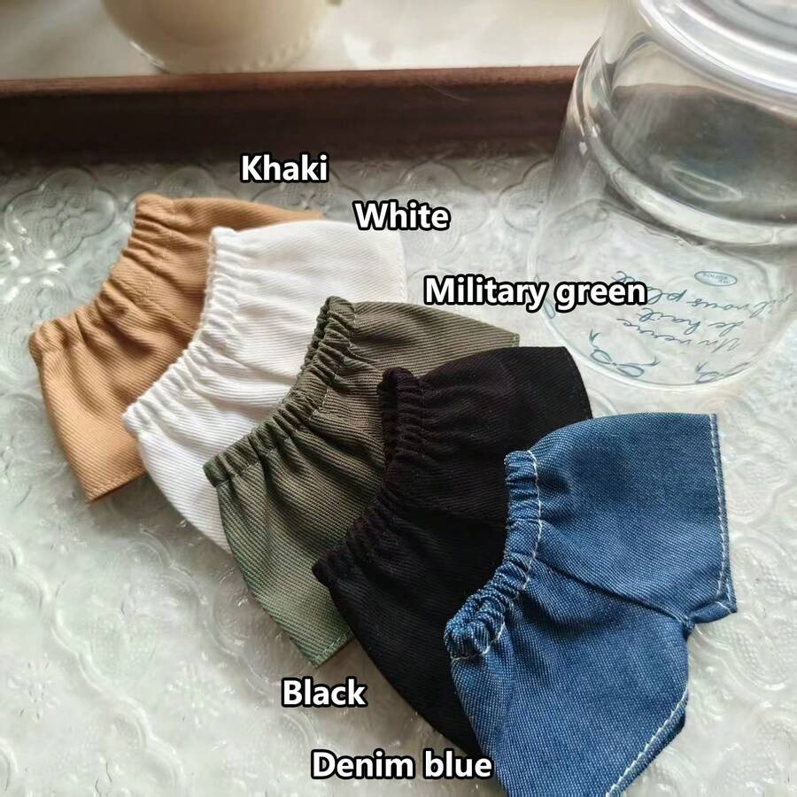 [Solo ropa] Pantalones de 17 cm para muñeca lafufu, de estilo sencillo y ordenado, en colores básicos y versátiles como negro, blanco, caqui, verde militar, azul vaquero, adecuados para Labubu, regalos de festival