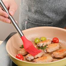 不锈钢硅胶耐热厨房刷套装家用油刷烧烤烘焙工具烧烤刷硅胶刷热销商品 - 彩色 - 查看 4