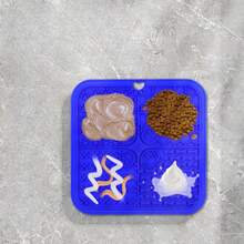 1 cor aleatória, tapete de silicone para lamber com ventosa para animais de estimação, jogo americano para animais de estimação, tapete de silicone para alimentação lenta, tapete para alimentação lenta de cães, tapete para lamber cães