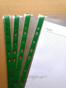100 Plastic Wallets A4 Poly Punched Pockets Glass Clear Heavy Duty Strong Filing Document Sleeves - 1 - View 1