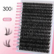 320pcs DIY Eyelash Extension Kit, Includes Eyelash Glue, Sealant, Individual Lash Clusters, Natural & Delicate Lashes, Eyelash Remover, Eyelash Tweezers, False Eyelashes, Eyelash Cluster Set