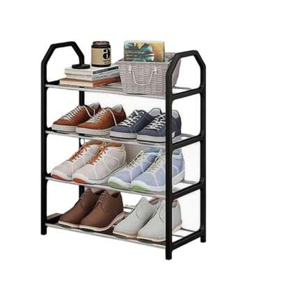 Sapateira 4 Andares Organizador de Sapatos Tênis 8 Pares Desmontável Quarto