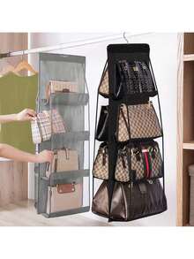 1pc, 8 túi treo túi xách tổ chức kệ treo trong suốt túi lưu trữ bộ sưu tập túi ví túi tủ quần áo tủ quần áo tiết kiệm không gian tổ chức - Nhiều màu - Xem 3